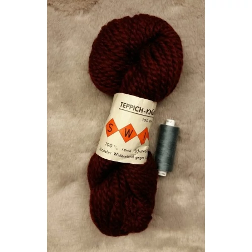 Bordó gyapjú fonal (100gr)