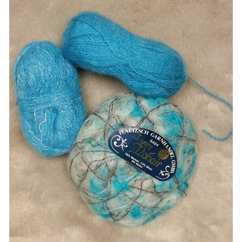 Türkiz mohaires fonalcsomag (140gr)