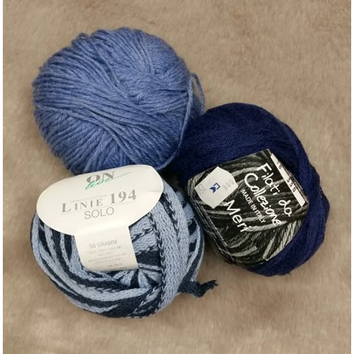 Kék színvilágú fonal csomag (140gr)