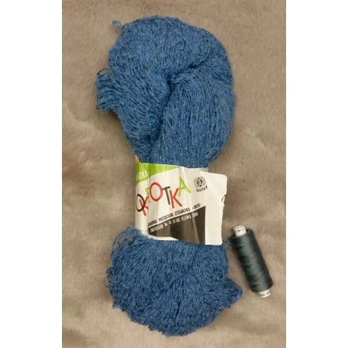 Kék gyapjú-akril fonal (100gr)