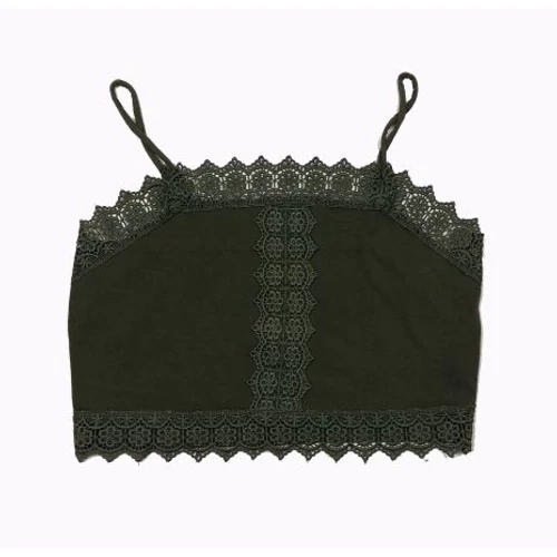 Zöld csipkés top (38)