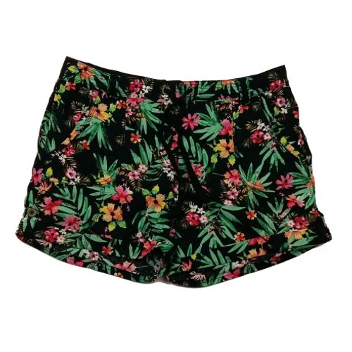 Virágos fekete short (42)