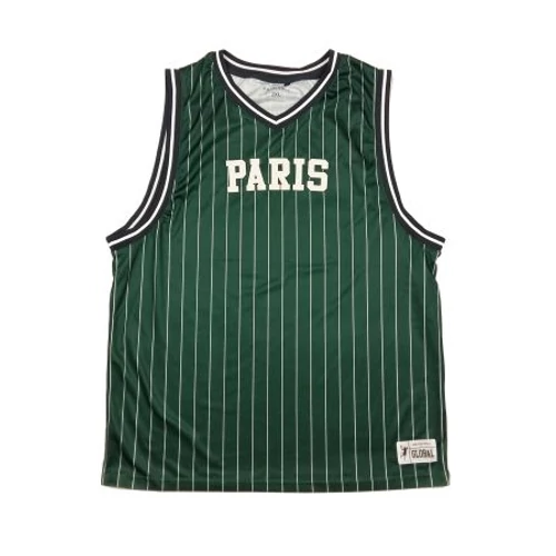 Zöld csíkos Paris sportmez (2XL)