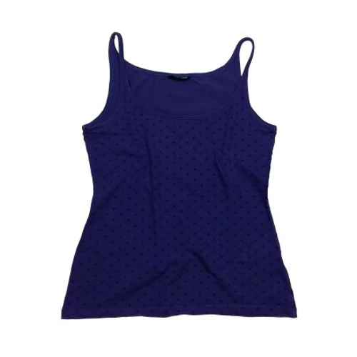 Lila pöttyös top (M)