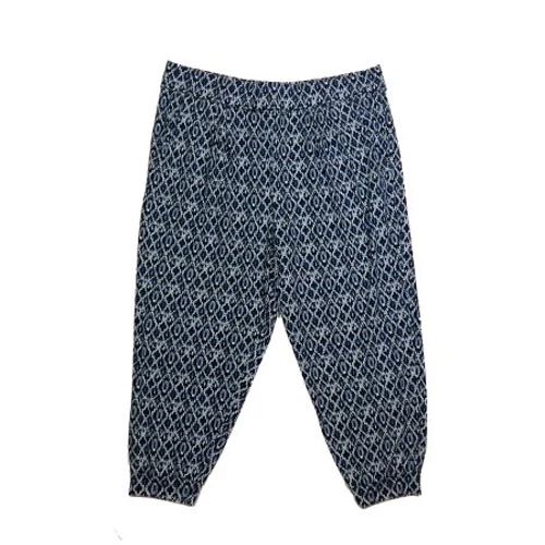 Kék mintás lenge nadrág (XL)