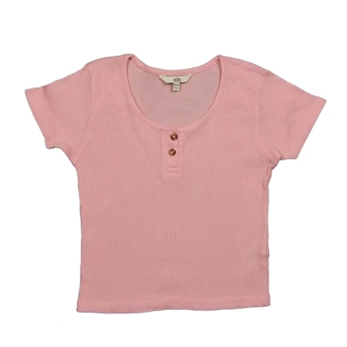 Pink gombos póló (140)