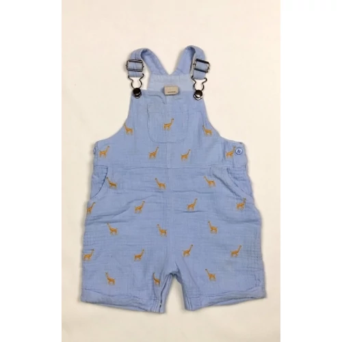 Kék zsiráfos géz kantáros short (86)