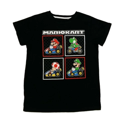 fekete Mariokart póló (152)
