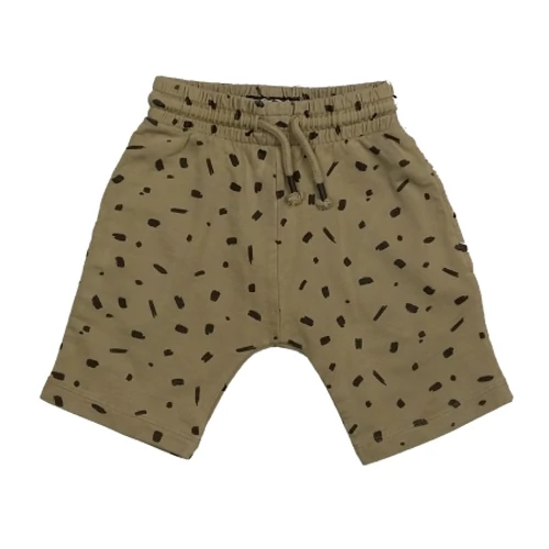 Drapp fekete mintás short (104)