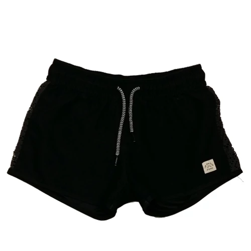 fekete csipkebetétes short (152)