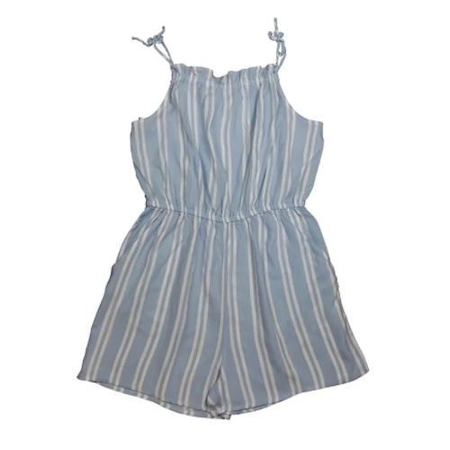 Kék-fehér csíkos overálshort (158)