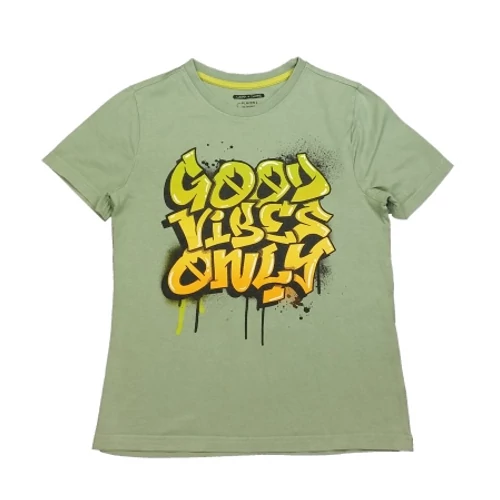 Zöld Good Vibes póló (128)