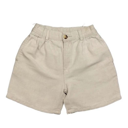 Bézs lenes short (98)