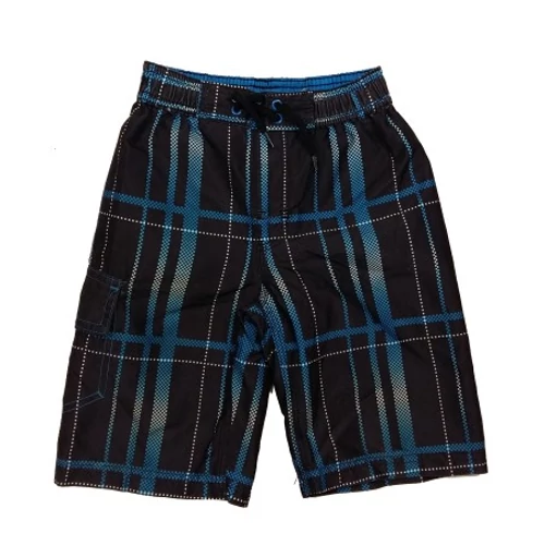 Fekete-kék kockás short (98)
