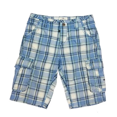 Kék kockás short (146)