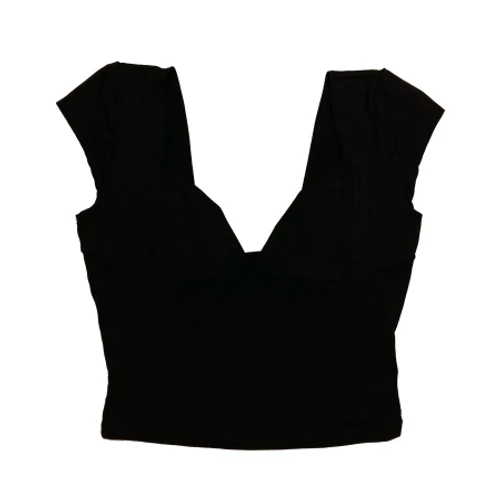 Fekete elasztikus top (L)