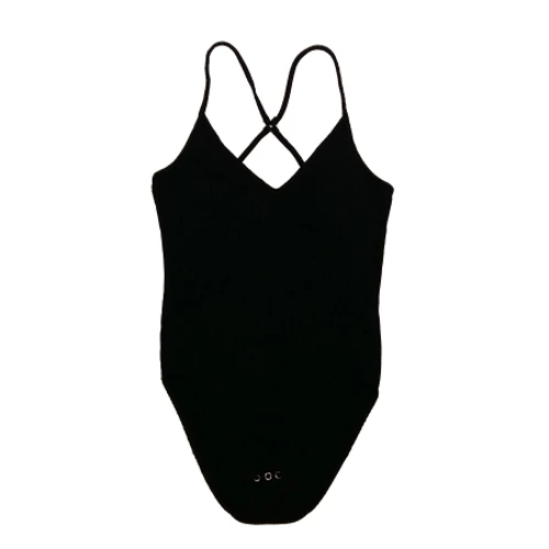 Fekete bordás bodytop (38)