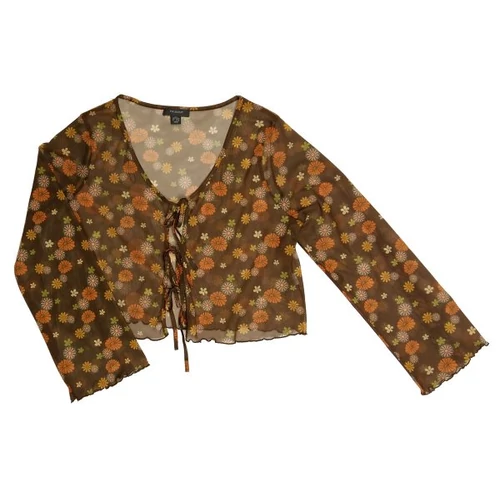 Barna virágos felső (2XL)