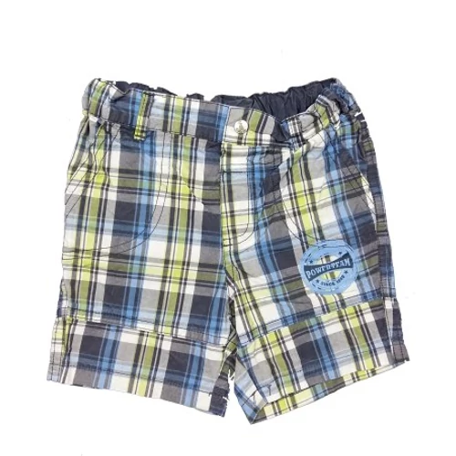 Kék zöld kockás short (86)