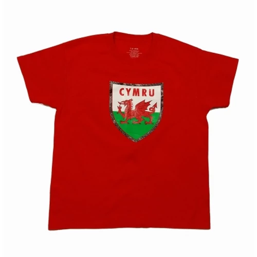 Piros Cymru póló (128)
