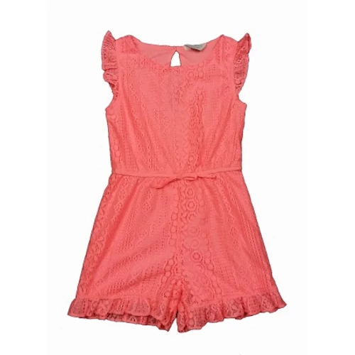 Pink csipkés overálshort (128)