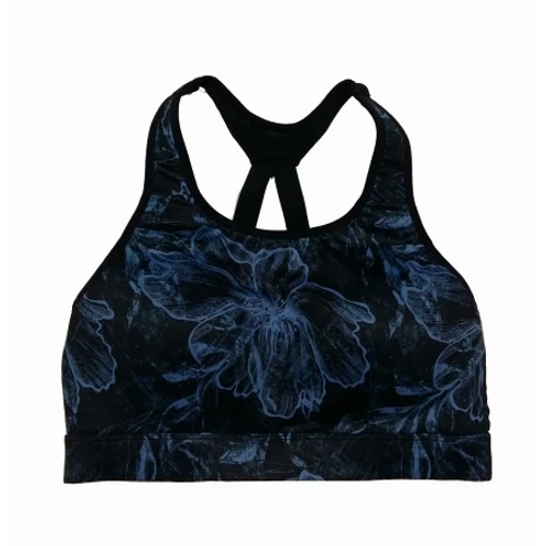 Kék virágmintás sporttop (M)
