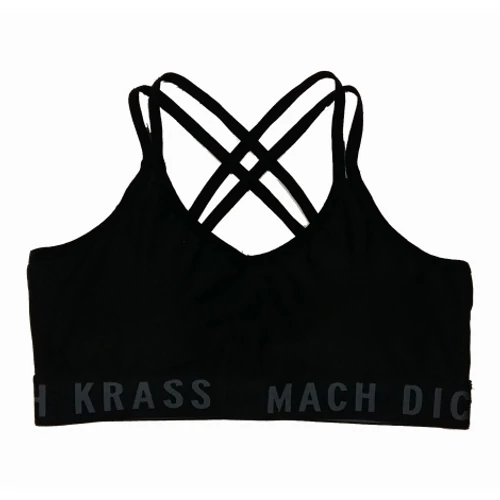 Fekete Machdich Krass sporttop (M)