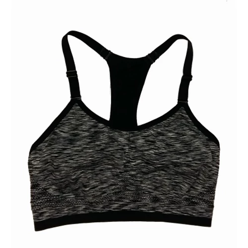Fekete-fehér cirmos sporttop (M)