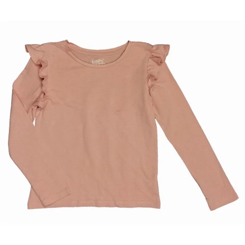 Rózsaszín fodros póló (128)