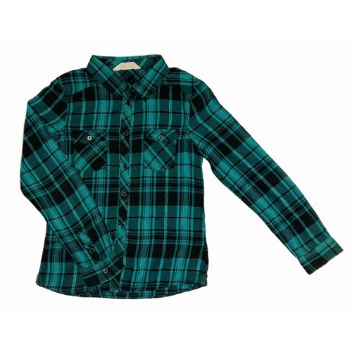 Türkiz kockás blúz (146)