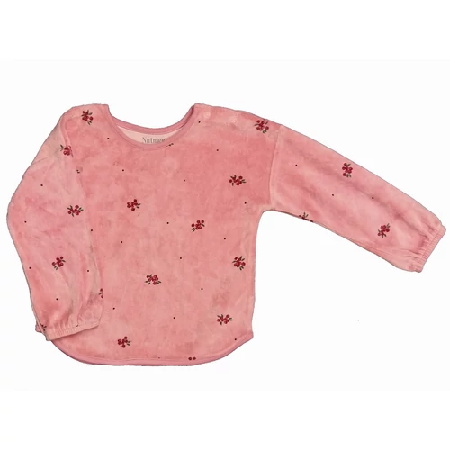 Rózsazsín virágos plüss pulcsi (86)