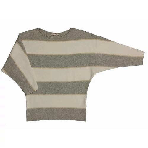 Szürke krém csíkos Orsay pulcsi (S)