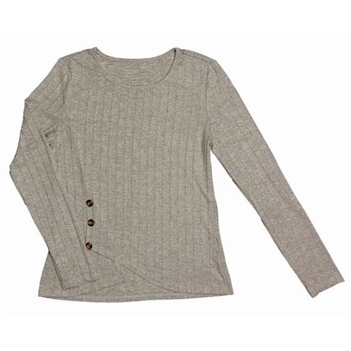 Szürke gombos pulcsi (M)