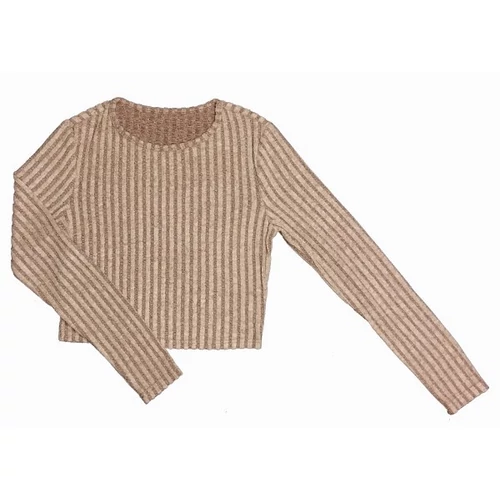 Barna bordás pulcsi (L)