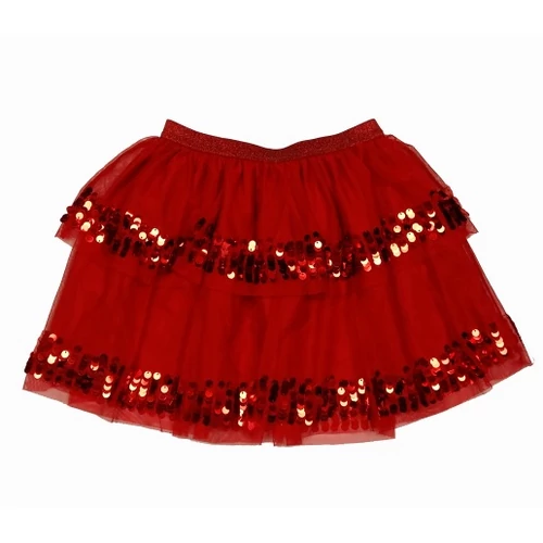 Piros flitteres tüllszoknya (128)