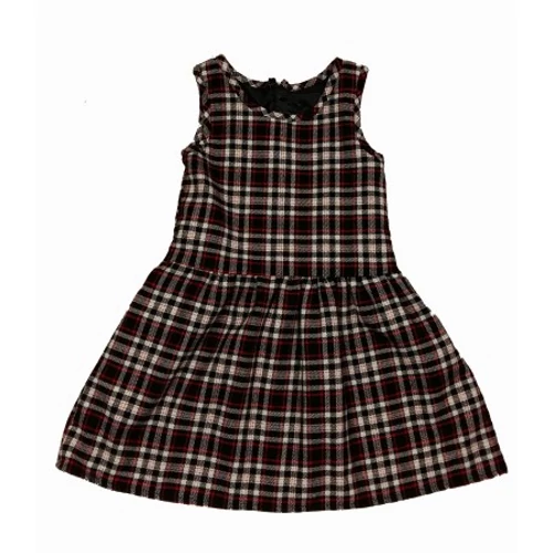 Piros-fekete kockás ruha (116)