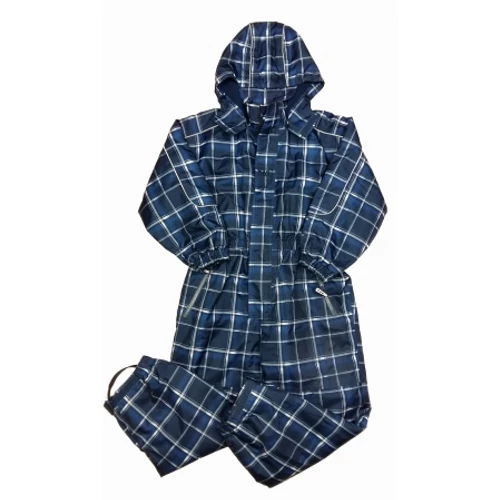 Kék kockás télioverál (140)