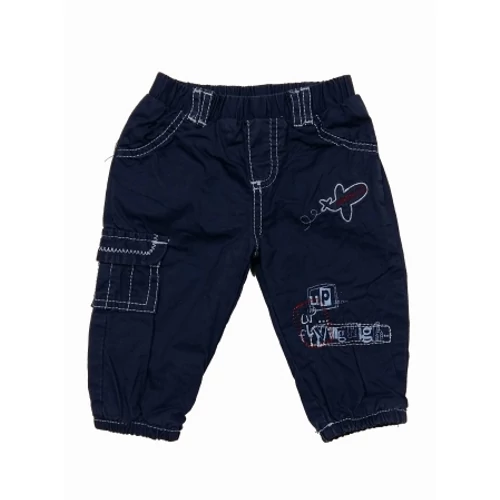 Kék repülős pamutbélelt nadrág (62)