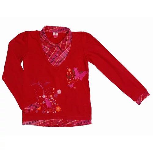 Piros-pink kockás felső (122)