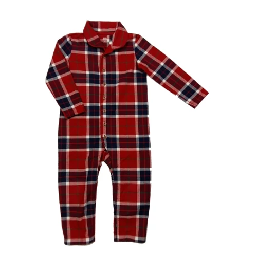 Piros-kék kockás pizsirugi (98)