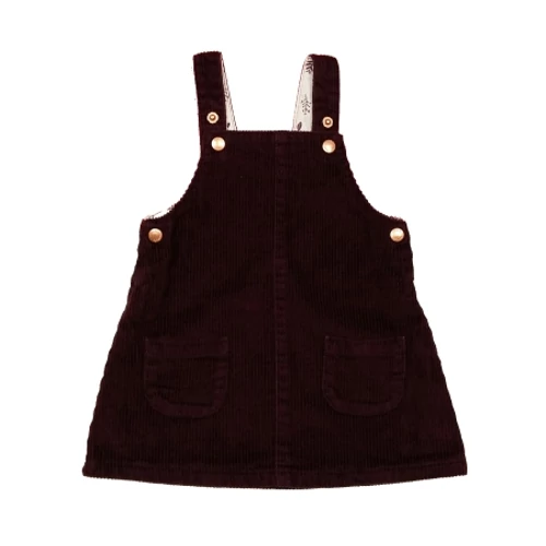 Padlizsán kord kantáros szoknya (74)