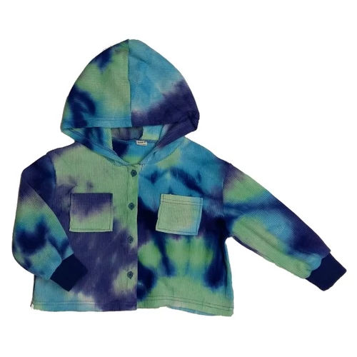 Kék-zöld batikolt felső (110)