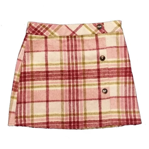 Mályva kockás szoknya (134)