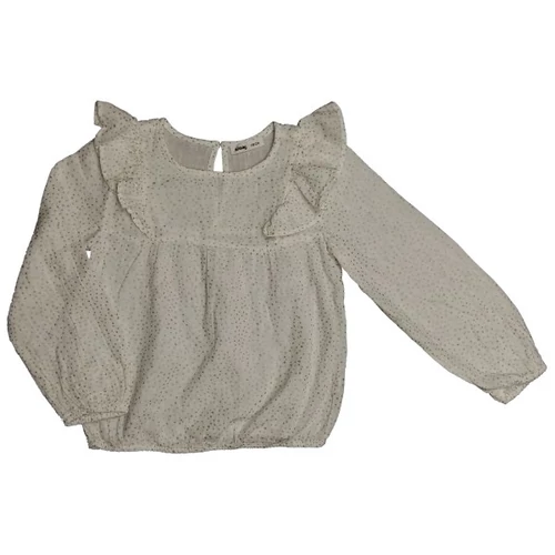 Ezüst pöttyös fehér blúz (128)