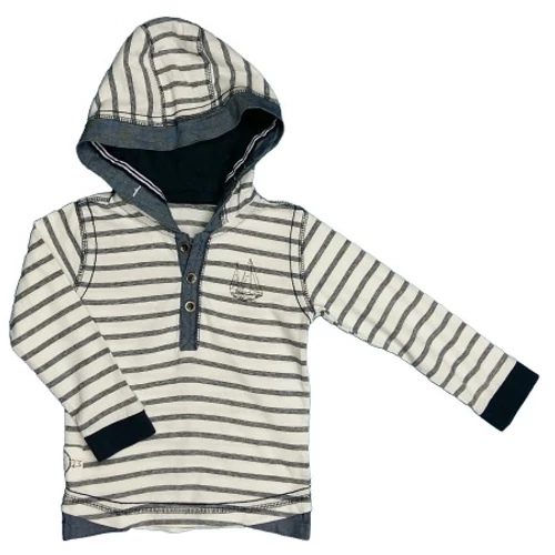 Csíkos kapucnis póló (80)