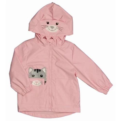 Pink cicás átmeneti kabát (98)