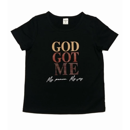 Fekete írásos póló (104)