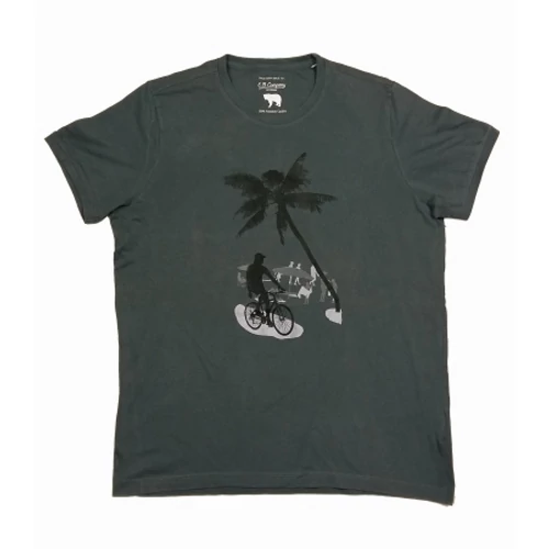 Szürke pálmafás póló (XXL)