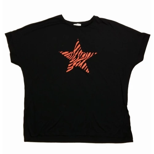 Fekete csillagos póló (XL)