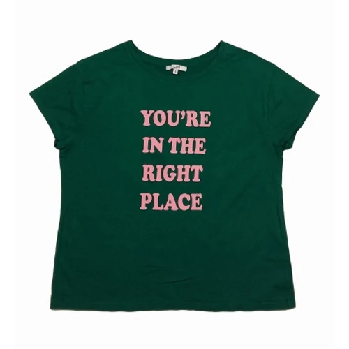 Zöld feliratos póló (S)